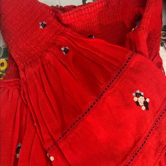 NWT FREE PEOPLE COUNTING DAISIES EMBROIDERED DRESS - Picture 11 of 12